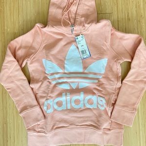 Women's adidas Originals Trefoil Hoodie Dust Pink